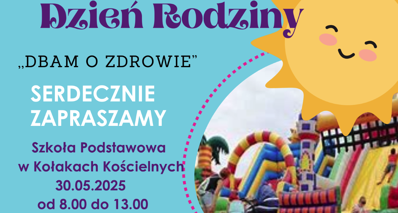 Zaproszenie na Dzień Rodziny w Szkole Podstawowej w Kołakach Kościelnych